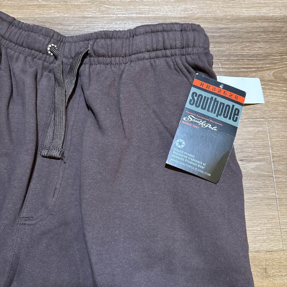 NWT Vintage Southpole Sweatpants Mens XL Brown Baggy Cargo Y2K Oversized Hip Hop - Picture 7 of 16